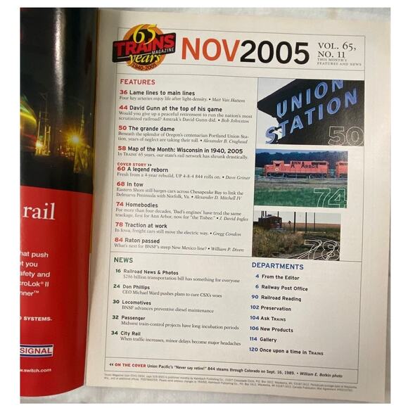 Vtg Lot 3 Trains Oct Nov Dec 2005 Magazine Railway Collect Hobby Locomotive - Picture 6 of 9